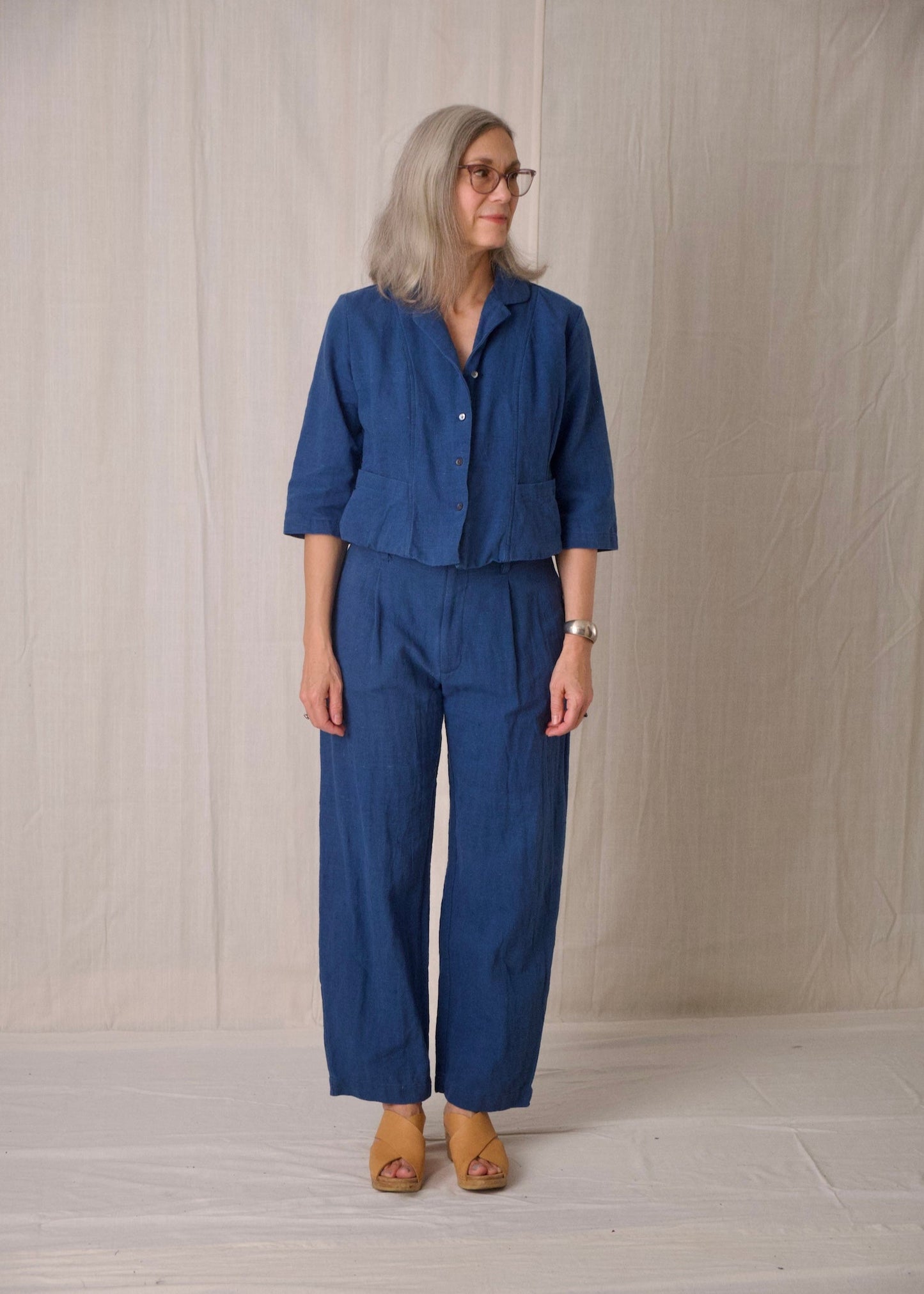 shorty jacket indigo