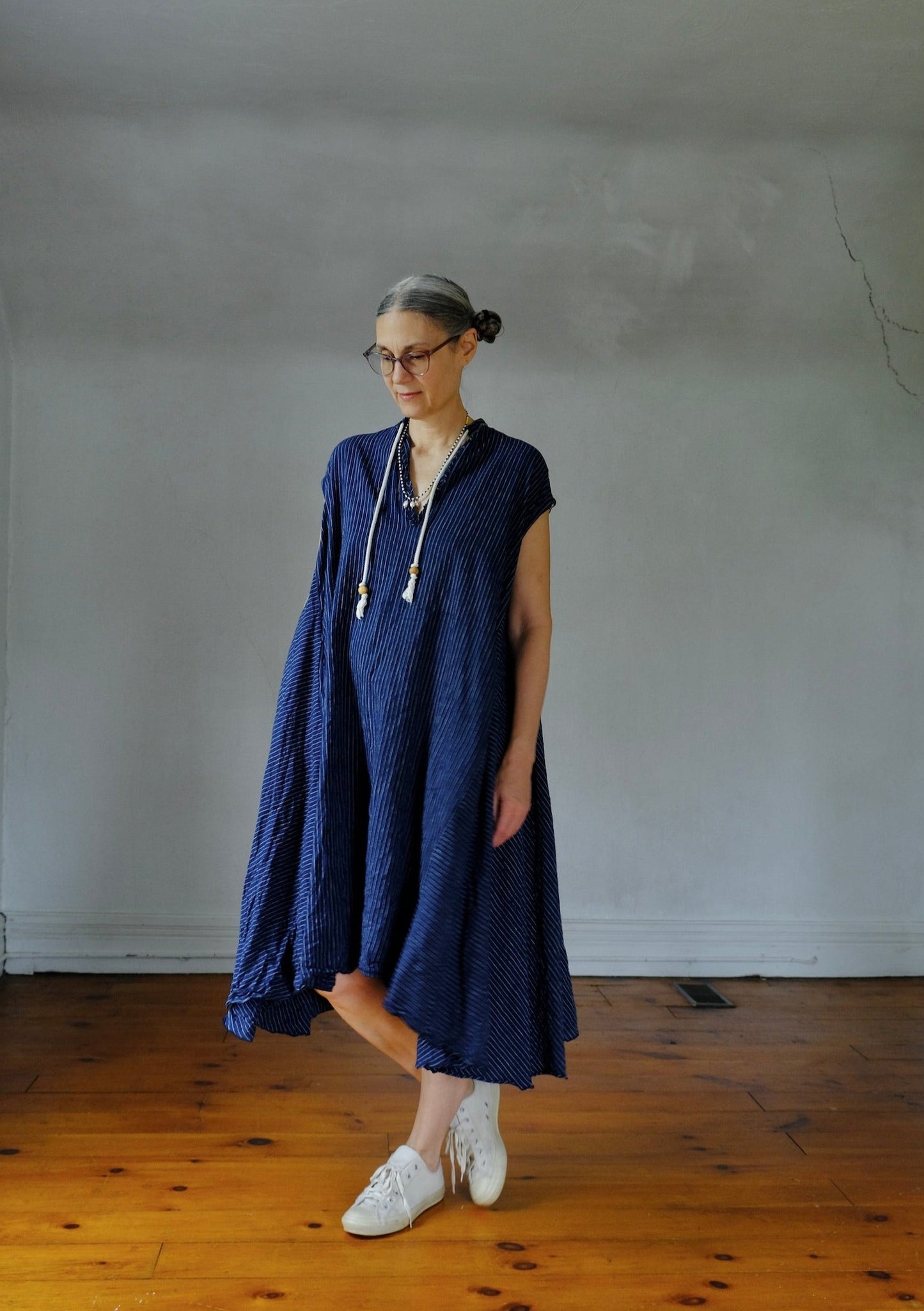Sleeveless Indigo Dervish Dress