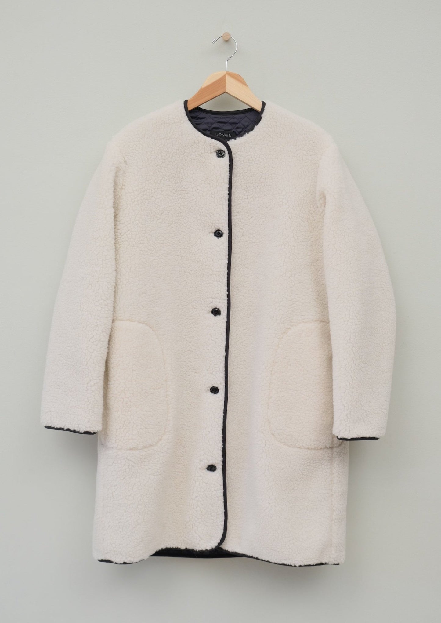 Natural Cream Sherpa Liner Coat