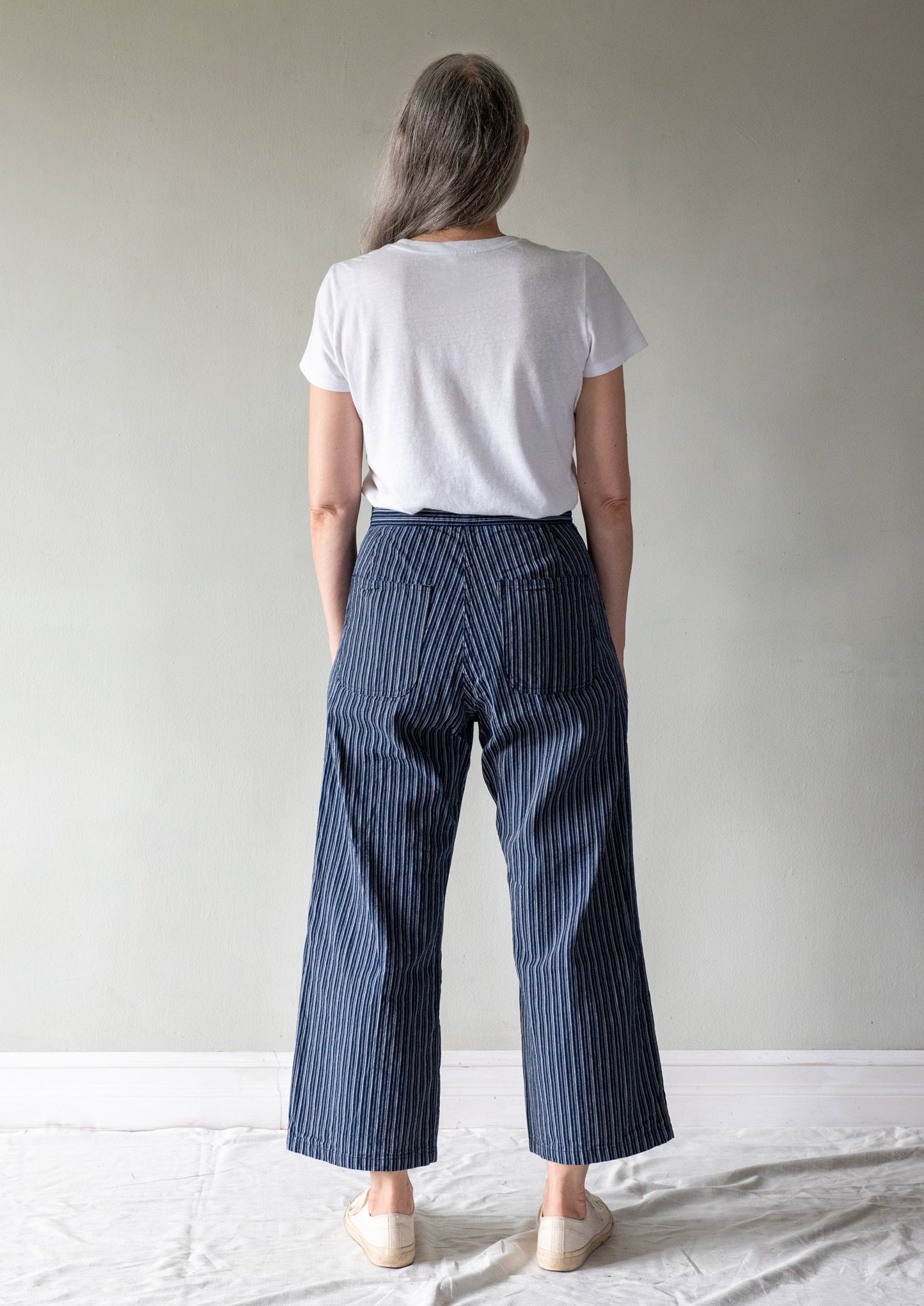 INDIGO UNION STRIPE SAILOR PANT