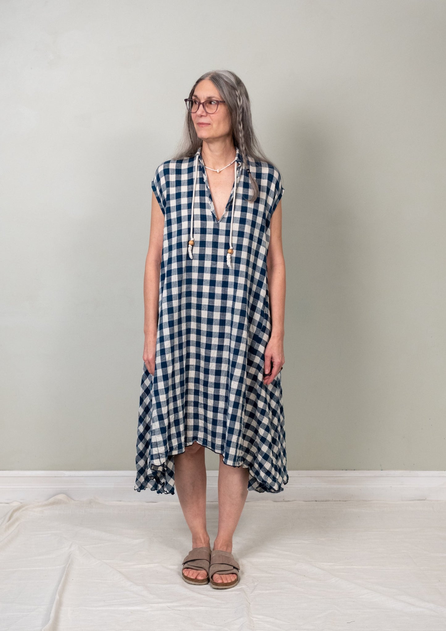 Sleeveless Indigo Dervish Dress