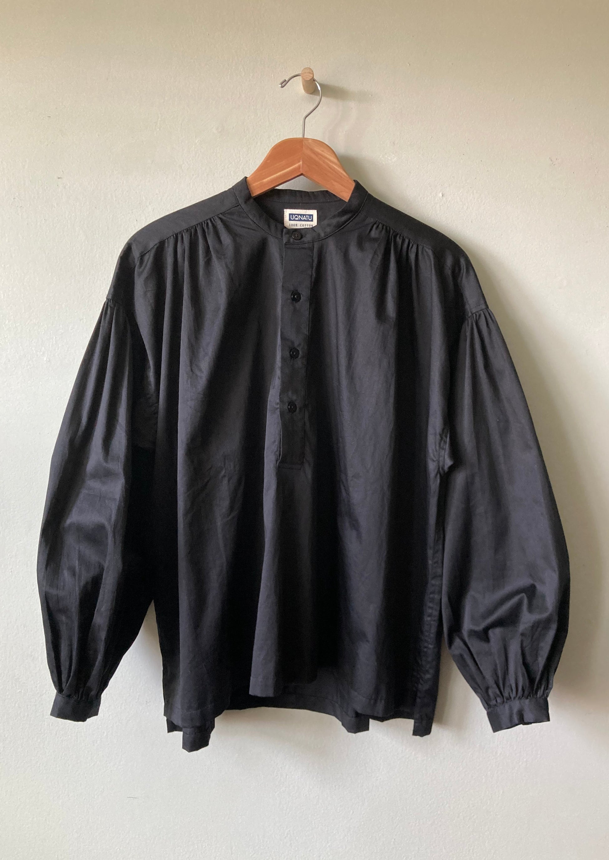 Black Sateen Peasant, Hanging