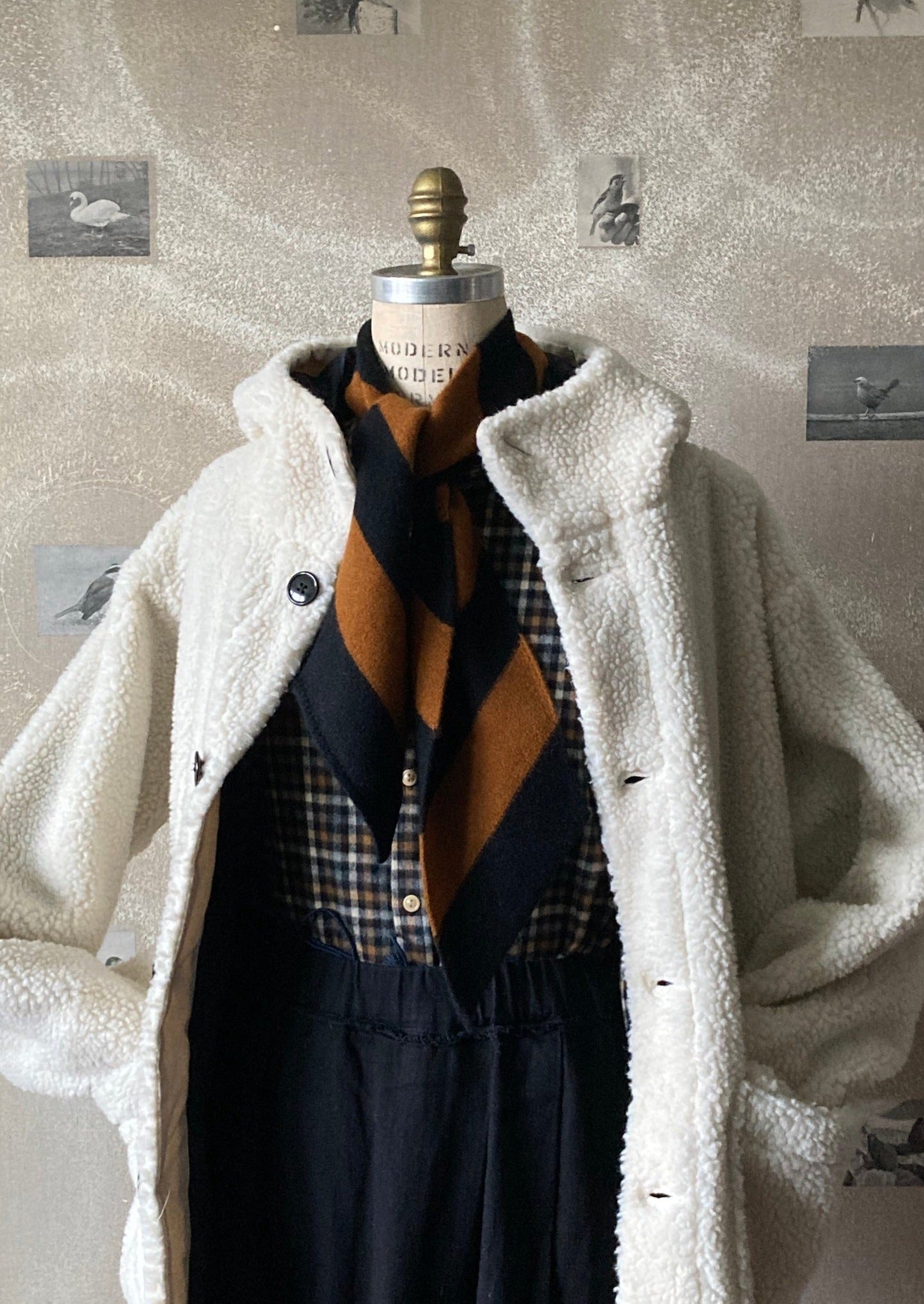scarf on dressform