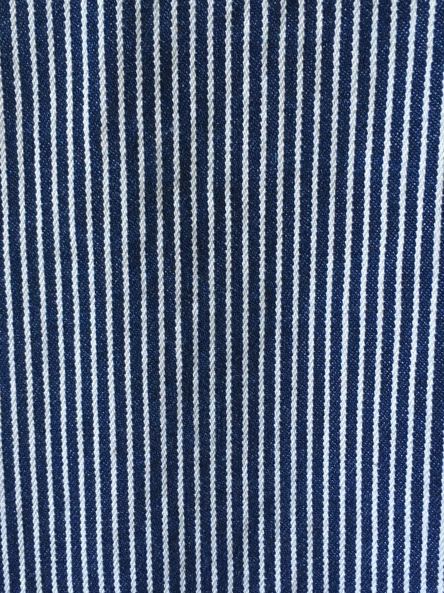 Tote Bag Railroad Stripe Denim