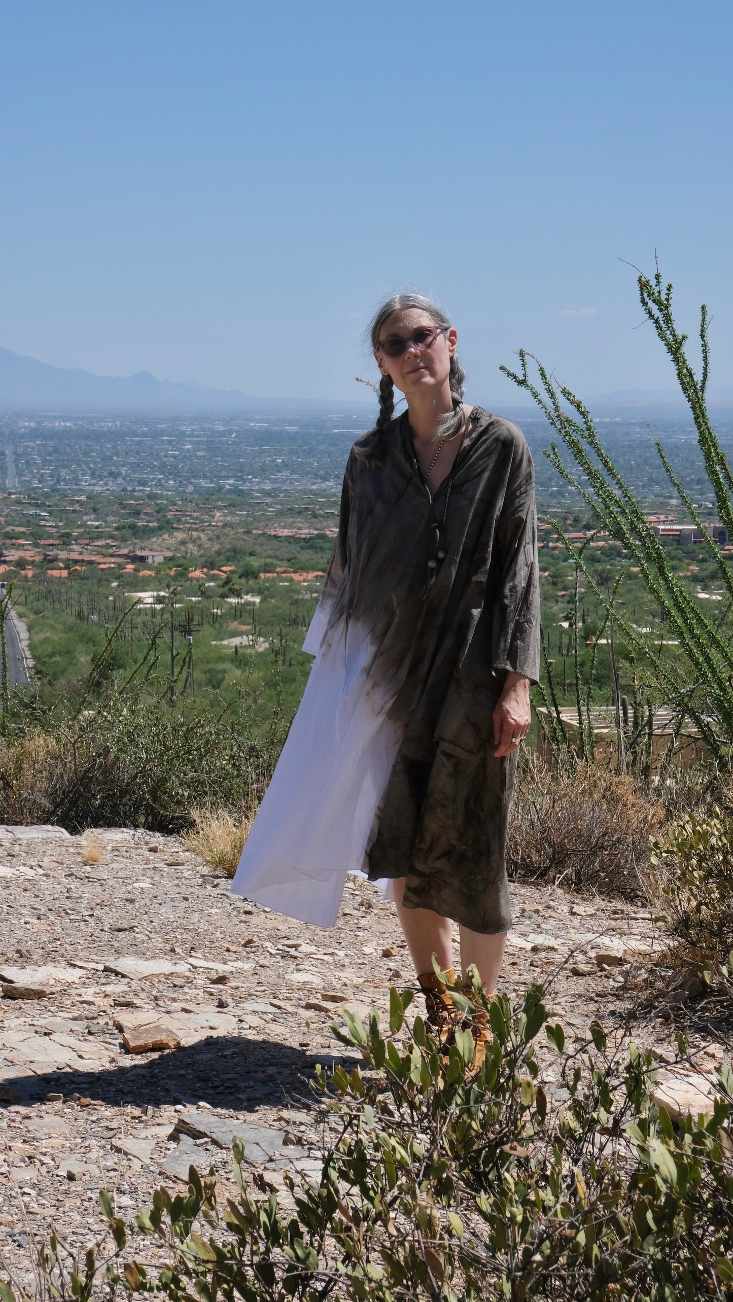 dip dye dervish dress on model