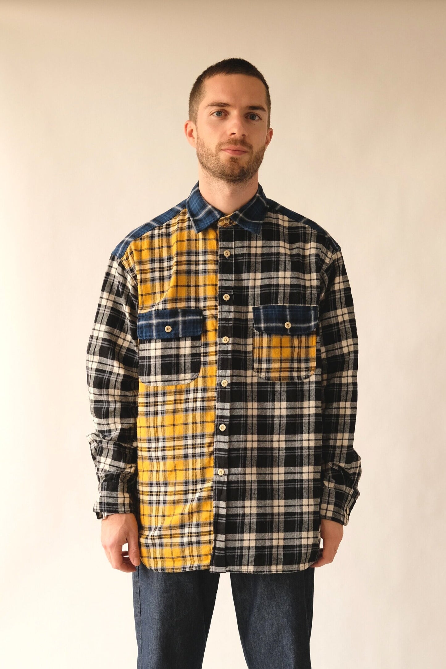 Plaid Flannel Boxy Shirt
