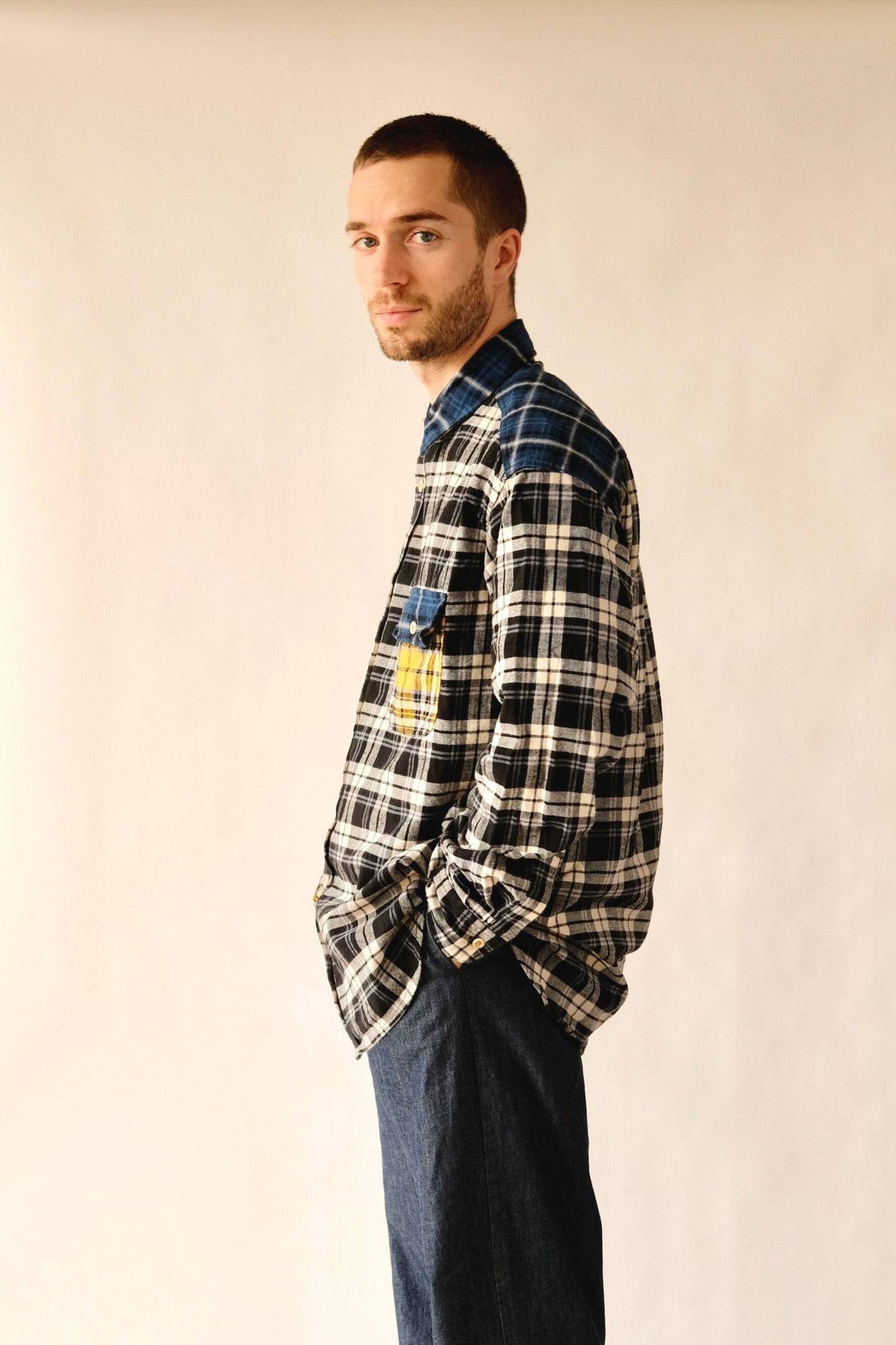 Plaid Flannel Boxy Shirt