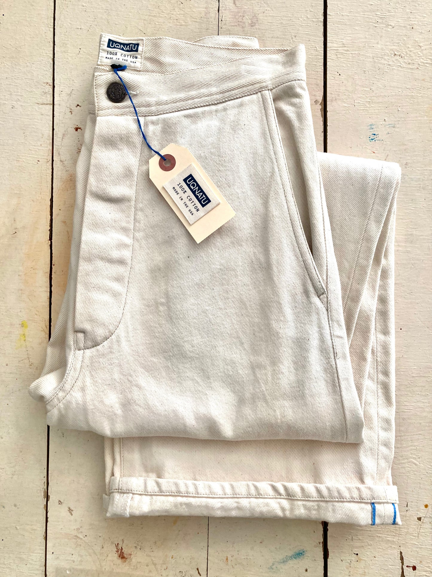 Long Selvage Sailor Jean Natural Twill Denim