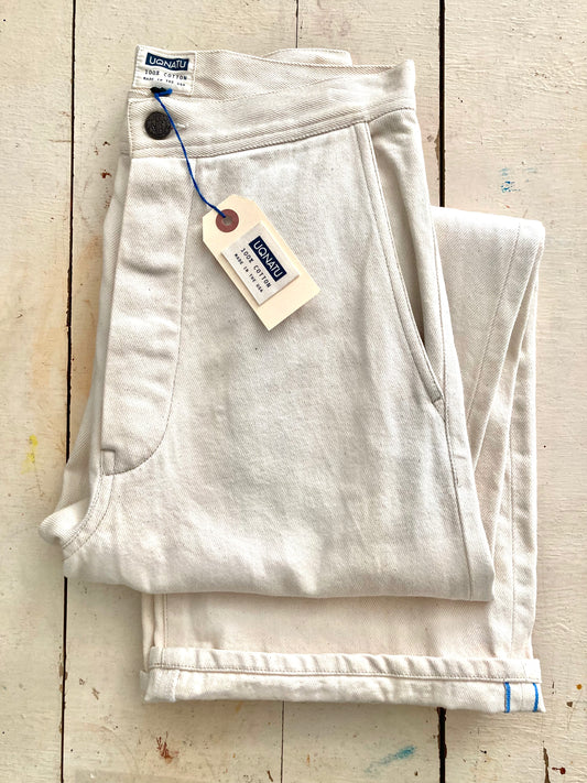 Long Selvage Sailor Jean Natural Twill Denim