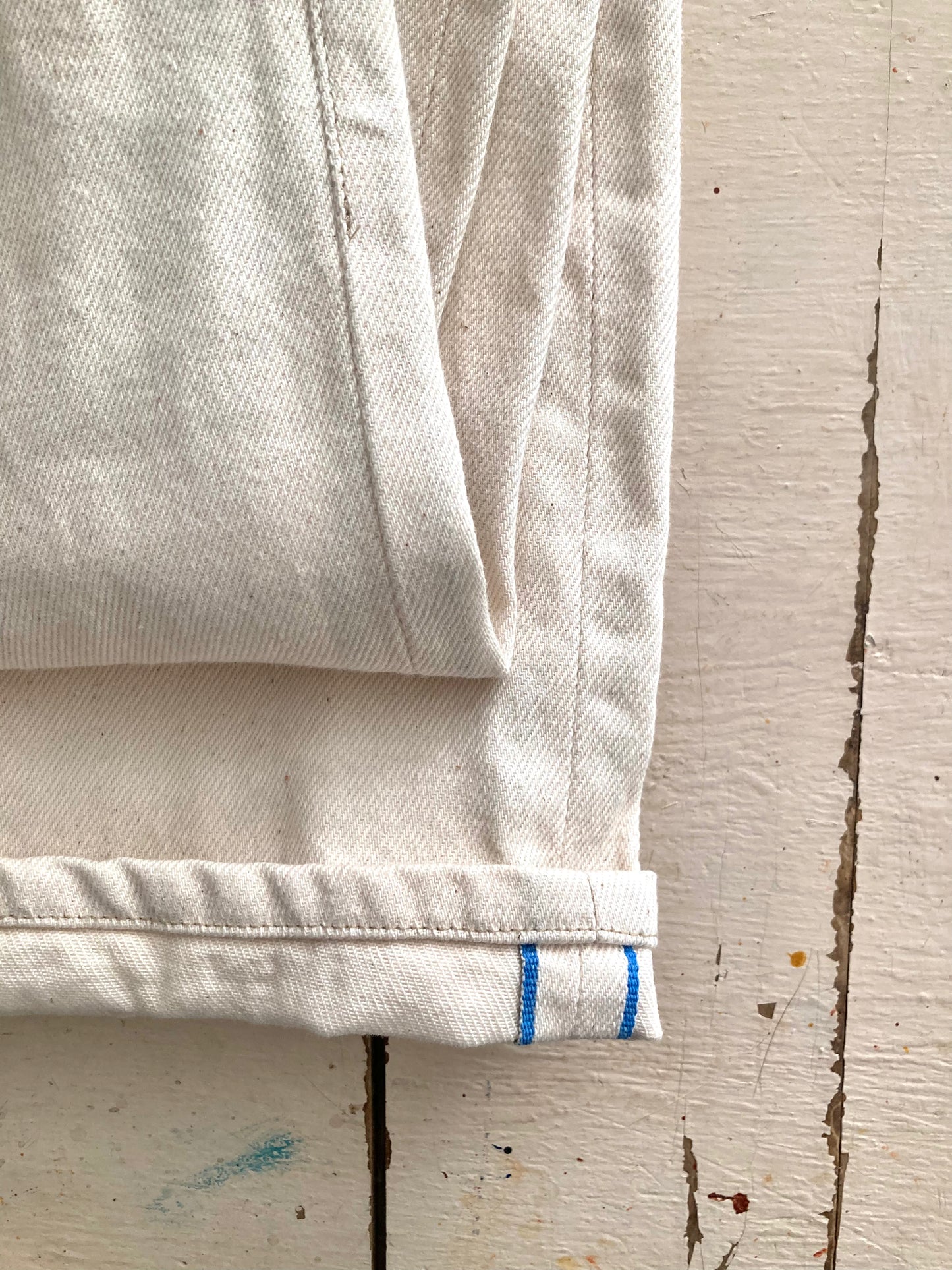 Long Selvage Sailor Jean Natural Twill Denim