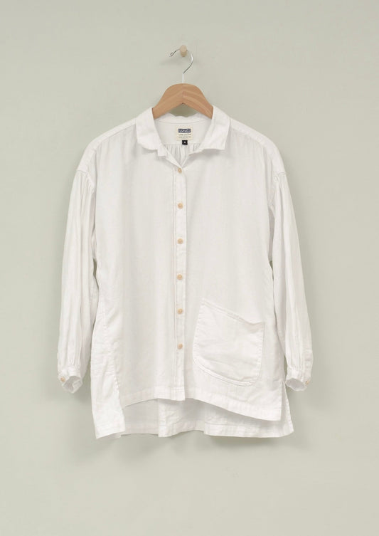 white twill smock