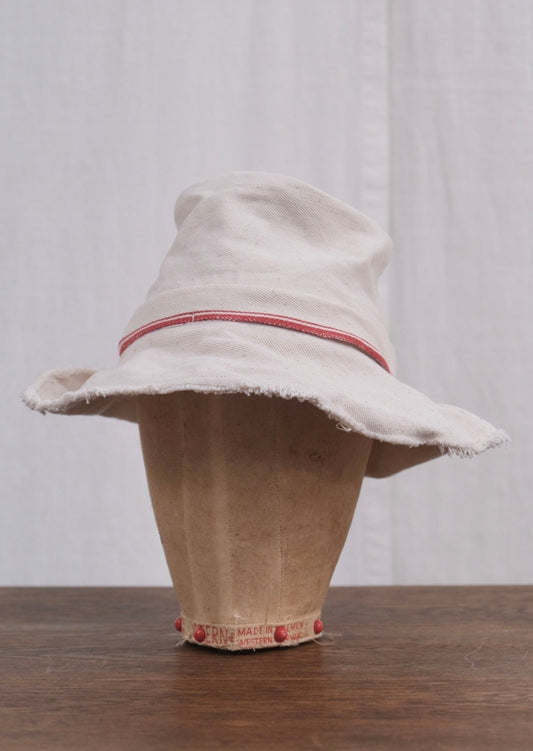 BUCKET HAT NATURAL KHADI TWILL WITH CONTRAST BAND