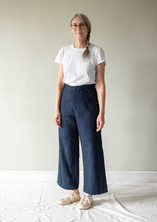 Navy Duck Sailor Pant