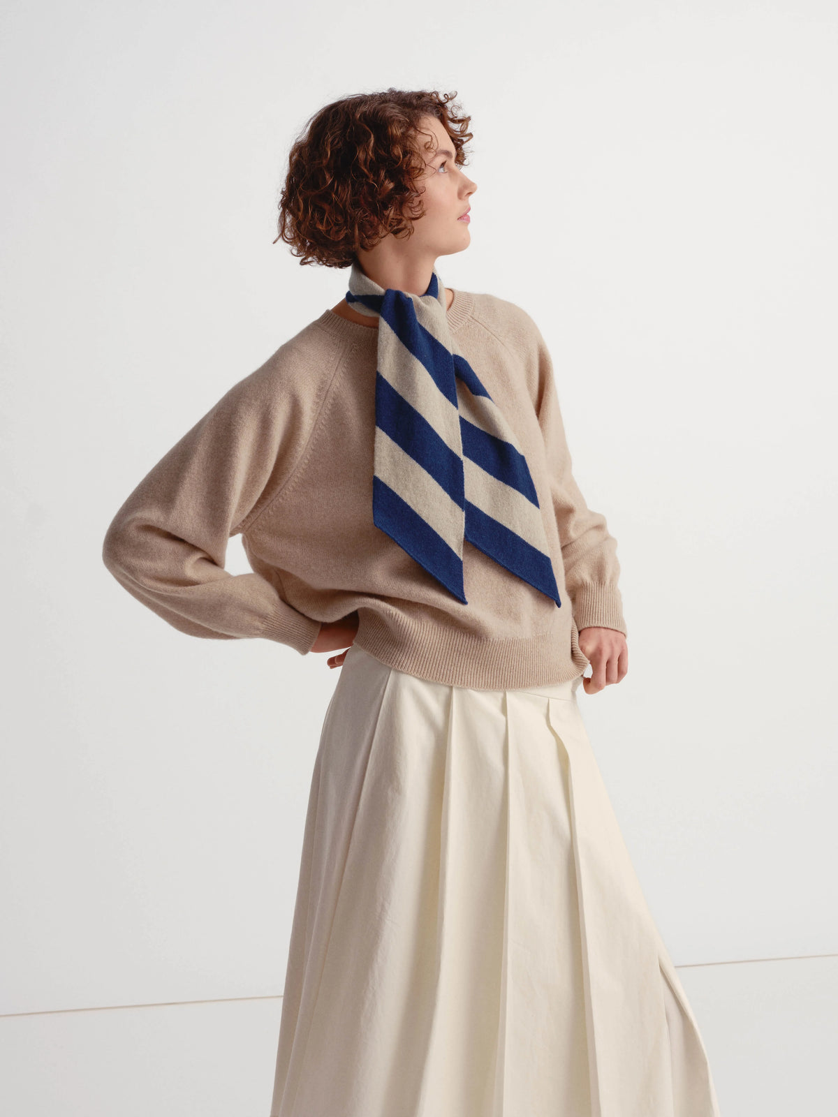 Small Diagonal Stripe Scarf