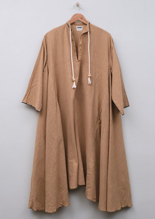 Natural Brown Cotton Dervish Dress