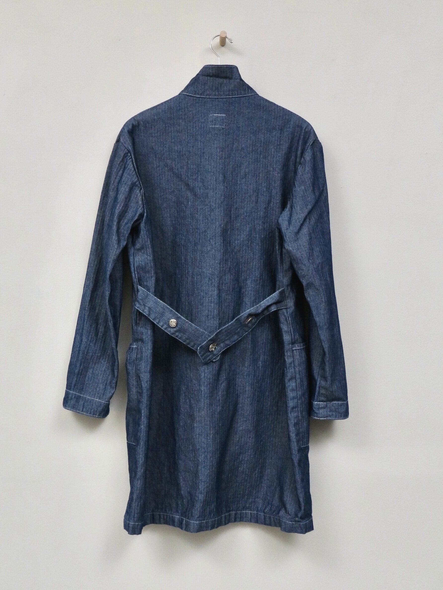 Denim sale lab coat